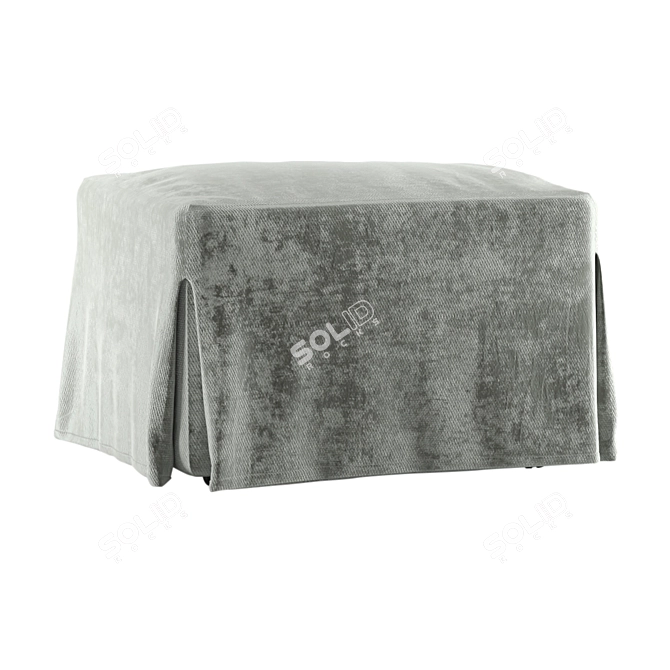 Compact and Stylish Bed-Pouf Set 3D model image 9