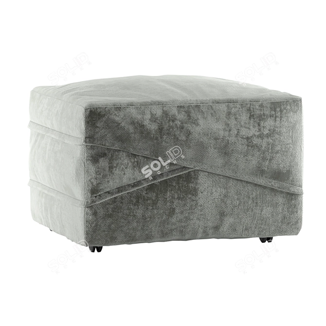 Compact and Stylish Bed-Pouf Set 3D model image 11