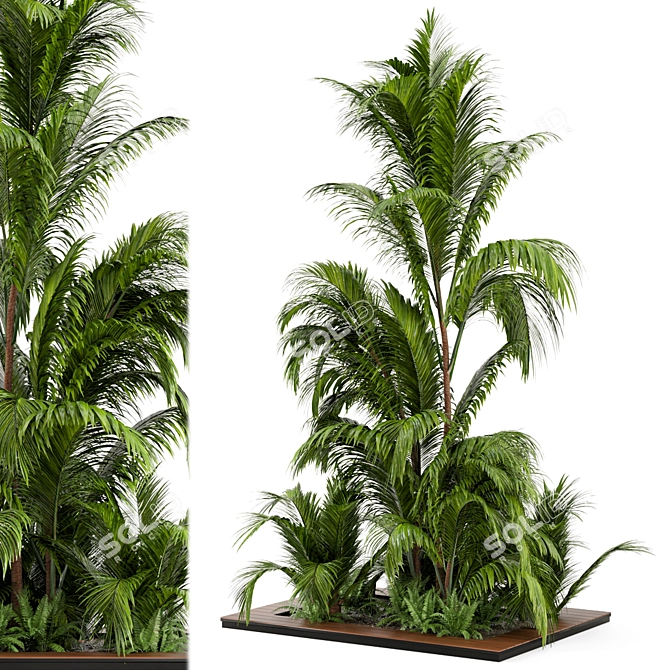 Outdoor Greenery Set - Garden Set 90 3D model image 2