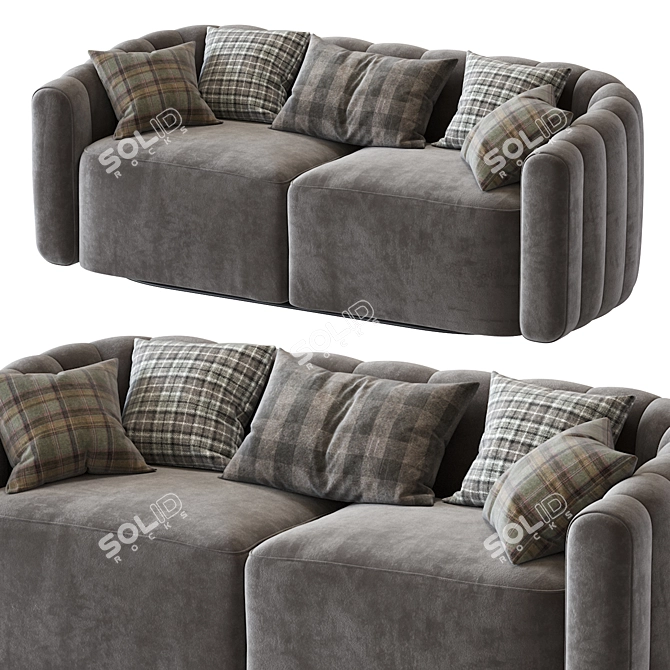 Modern Fitz Sofa - Sleek and Stylish Design 3D model image 2