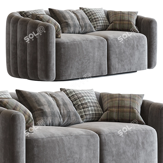 Modern Fitz Sofa - Sleek and Stylish Design 3D model image 3