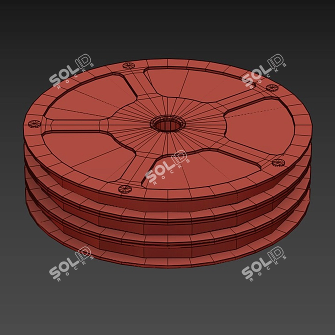 Elegant Box Trick Coffee Table 3D model image 2