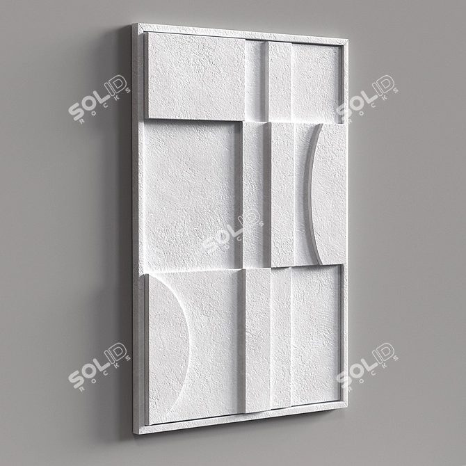 Title: Celia Relief Panel - Captivating Play of Light and Shadow 3D model image 3