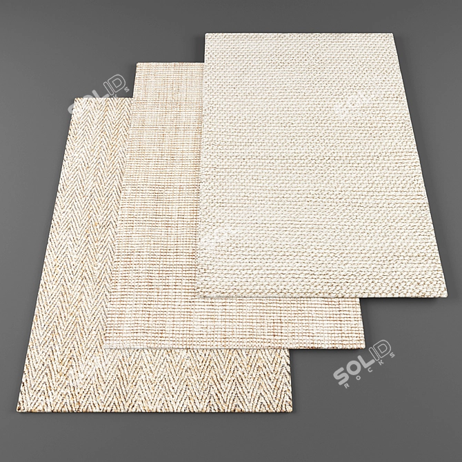 High-Resolution Random Rug Set 3D model image 1