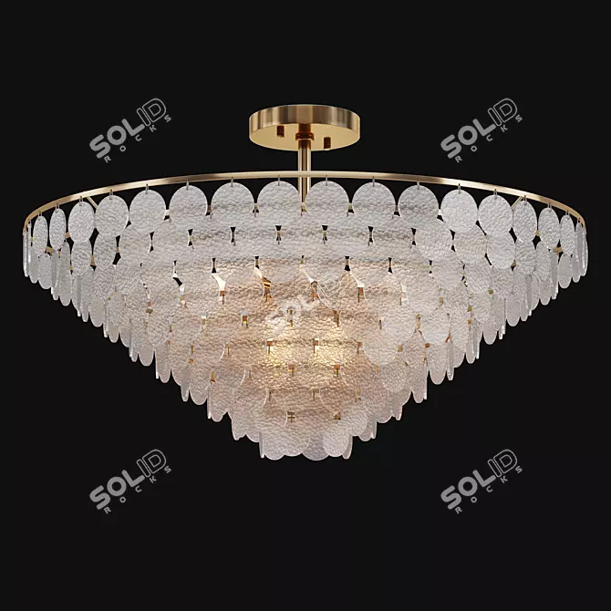 Elegant Mazzo Chandelier Boutique-worthy 3D model image 1