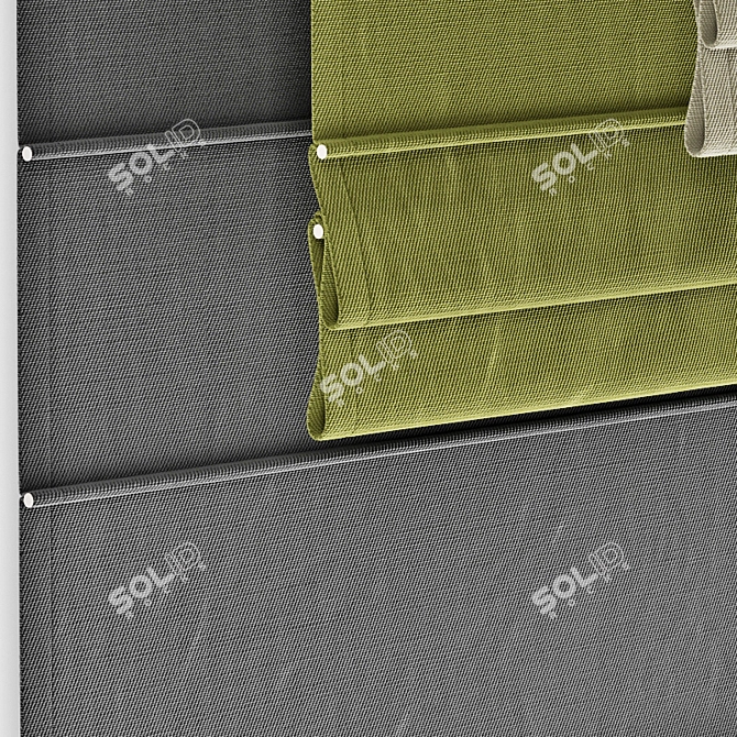 High-Quality Roman Shades 31 3D model image 2