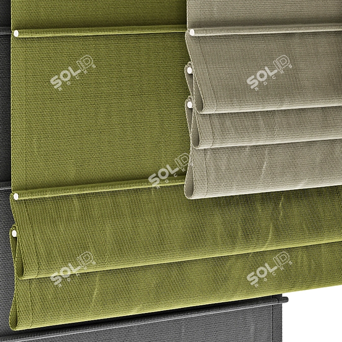 High-Quality Roman Shades 31 3D model image 3