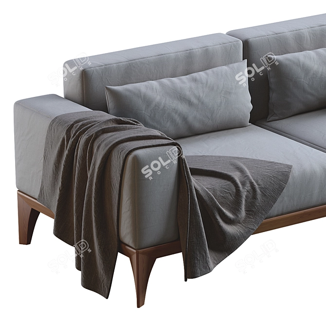 Porada Sofa Fellow: Contemporary Comfort 3D model image 7