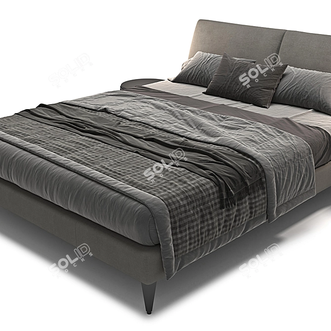 Elegant Selene Bed by B&B Italia 3D model image 2