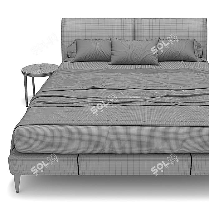 Elegant Selene Bed by B&B Italia 3D model image 4