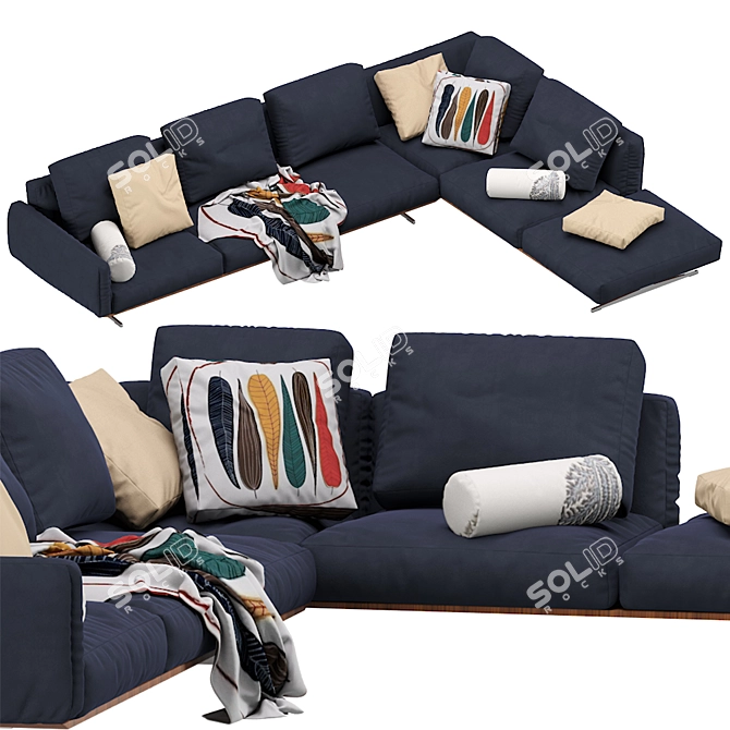 Dream Sofa: Luxurious Comfort for Your Living Space 3D model image 5