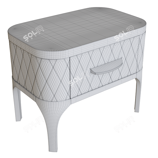 Contemporary Bedside Table - Tonin Casa TIFFANY 6445 3D model image 8