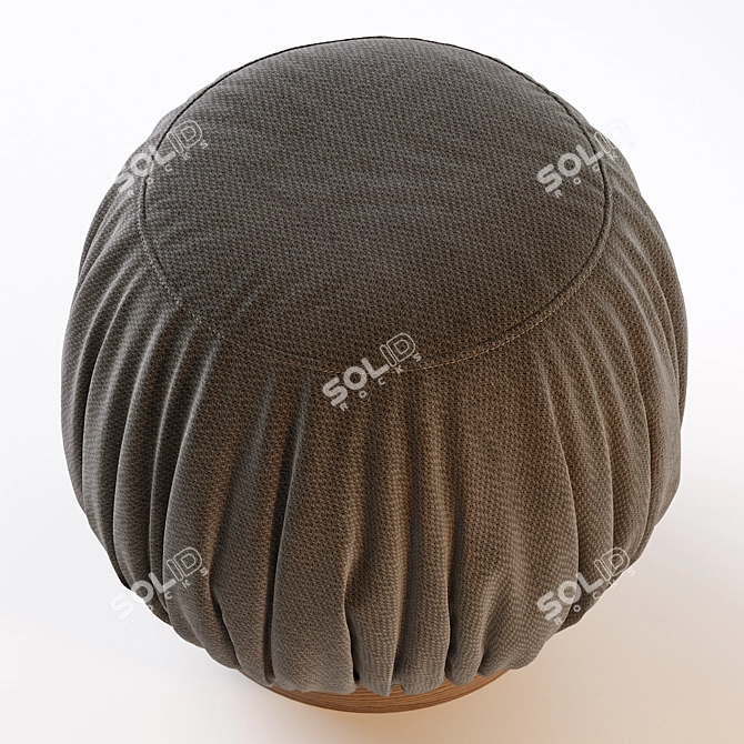 Batista 17.7'' Round Cocktail Ottoman 3D model image 2