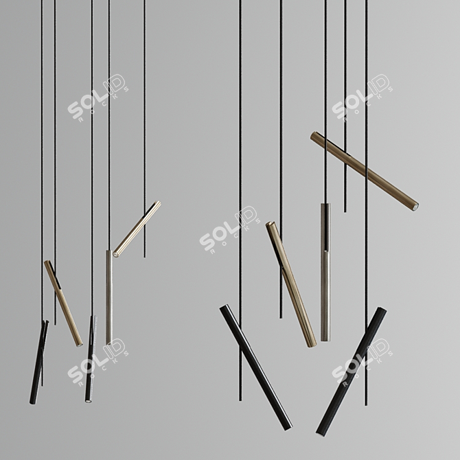 Esprit Single Ceiling Light: Modern Elegance 3D model image 2