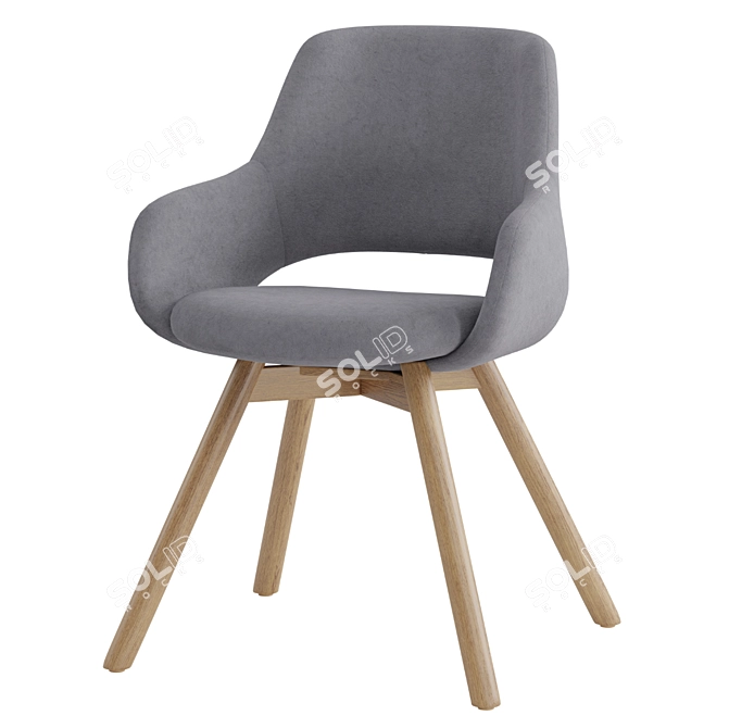 Elegant Comfort Jima Chair 3D model image 1
