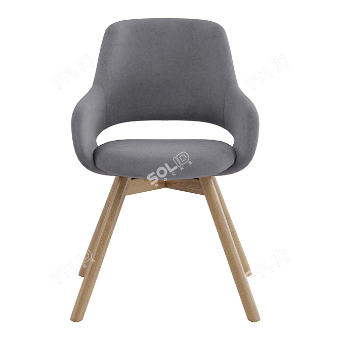 Elegant Comfort Jima Chair 3D model image 2