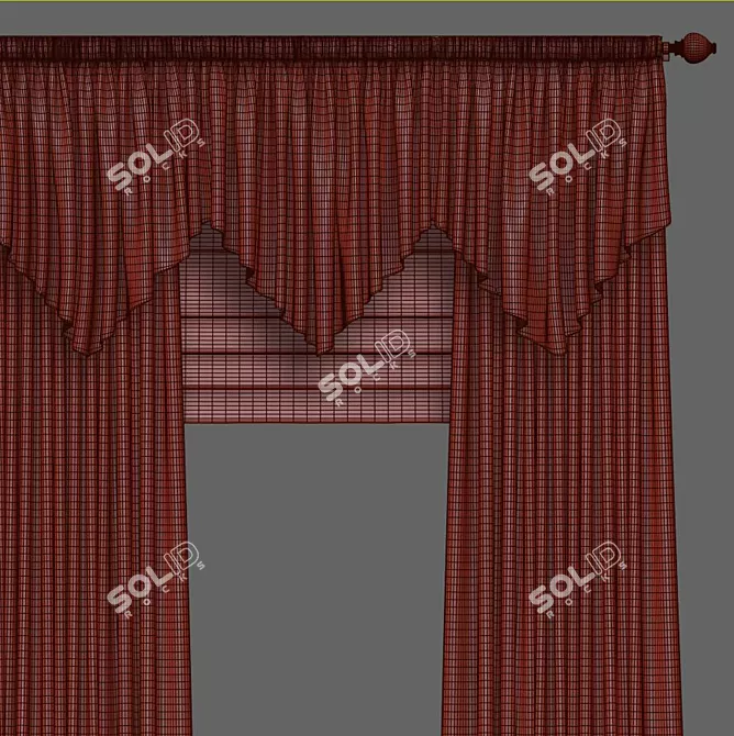 Luxury Drapery 846 3D model image 3