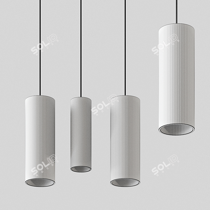 Elegant Zumtobel Pendant: Panos Infinity 3D model image 3