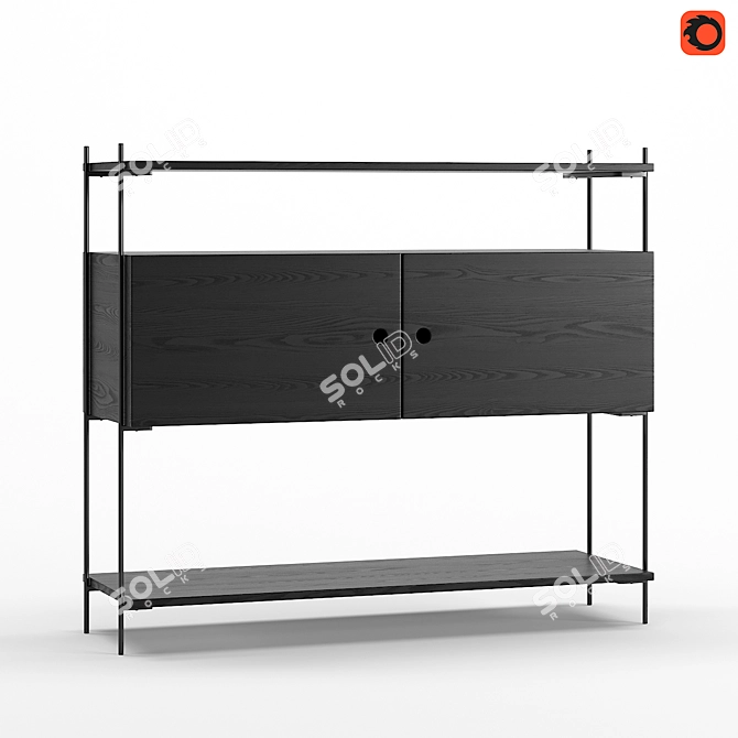  Modern Nordic Console Table 3D model image 1