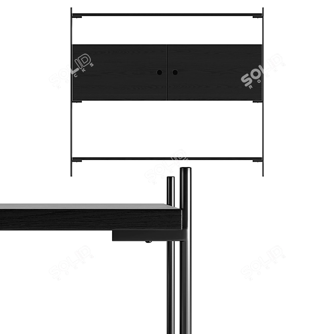  Modern Nordic Console Table 3D model image 3