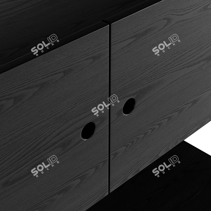  Modern Nordic Console Table 3D model image 4