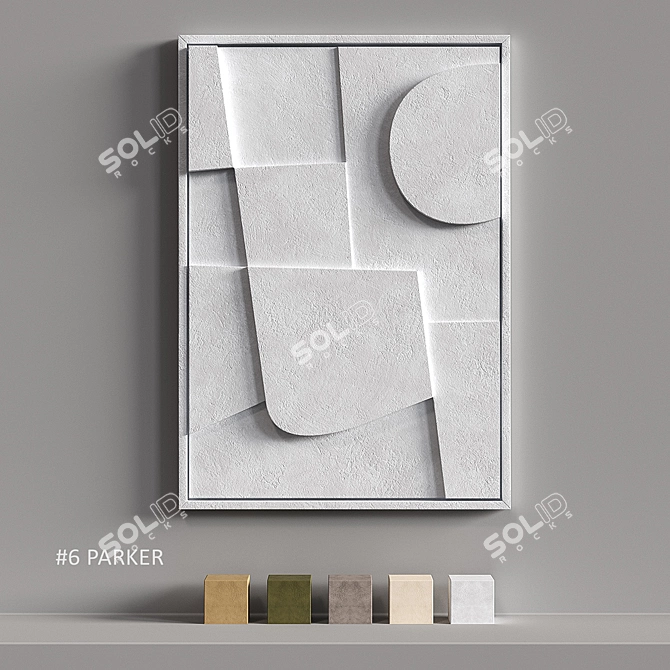 PARKER Relief Panel: Elegant Shadow Play 3D model image 2