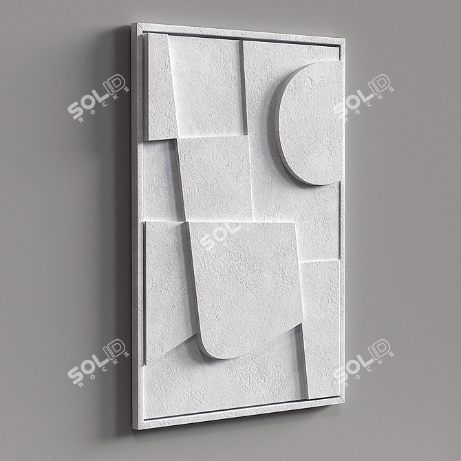 PARKER Relief Panel: Elegant Shadow Play 3D model image 3