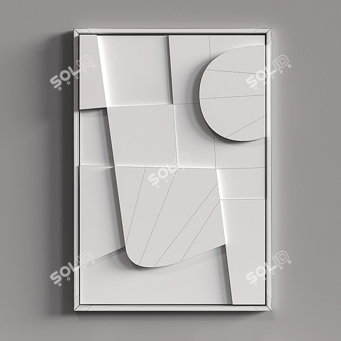 PARKER Relief Panel: Elegant Shadow Play 3D model image 5