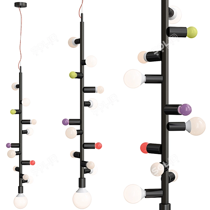 Modern Almerich Hanging Lamp 3D model image 1