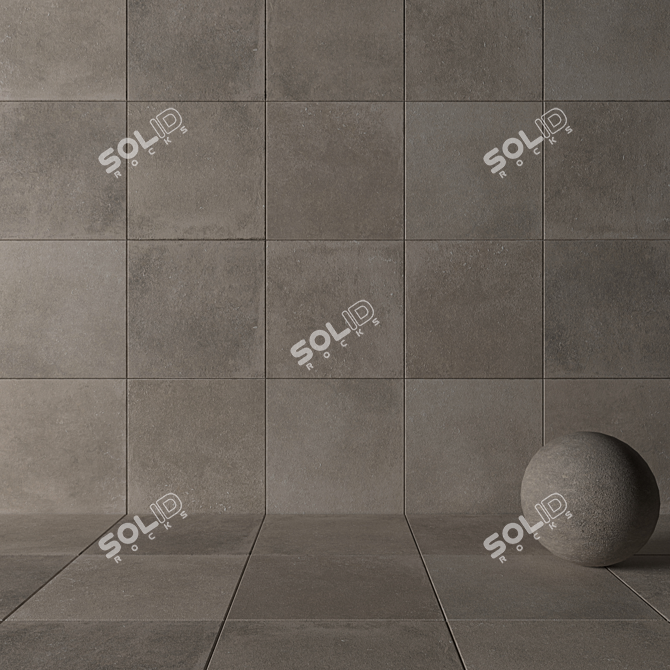 Nordik Stone Sand 80x80 Wall and Floor 3D model image 3