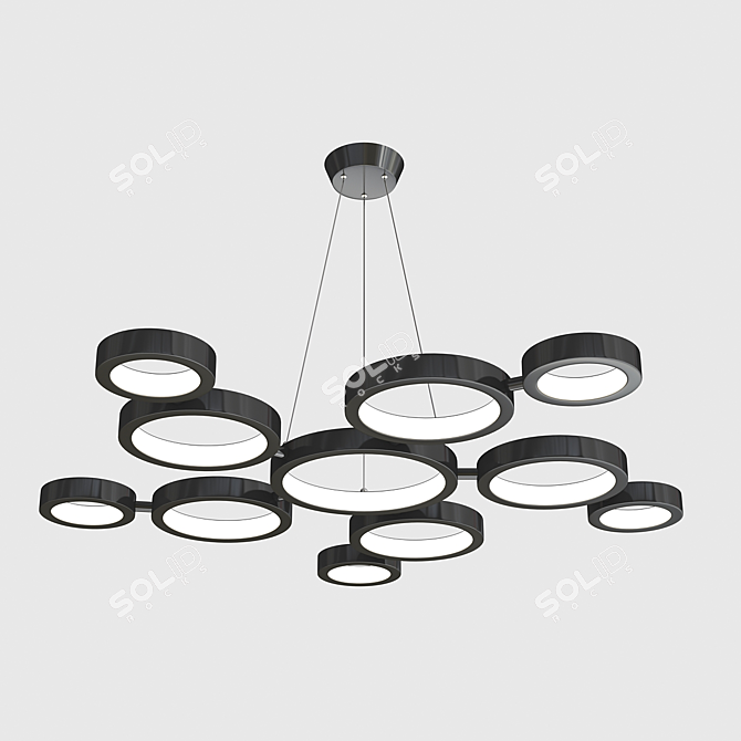 Modern LED Pendant Chandelier 3D model image 3