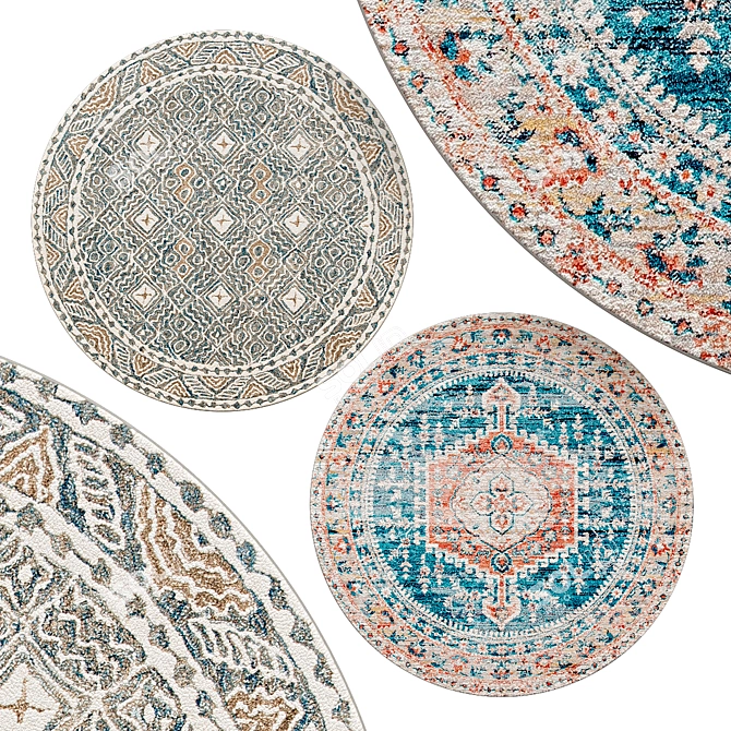 Circular Carpet | Vintage Archive Collection 3D model image 1