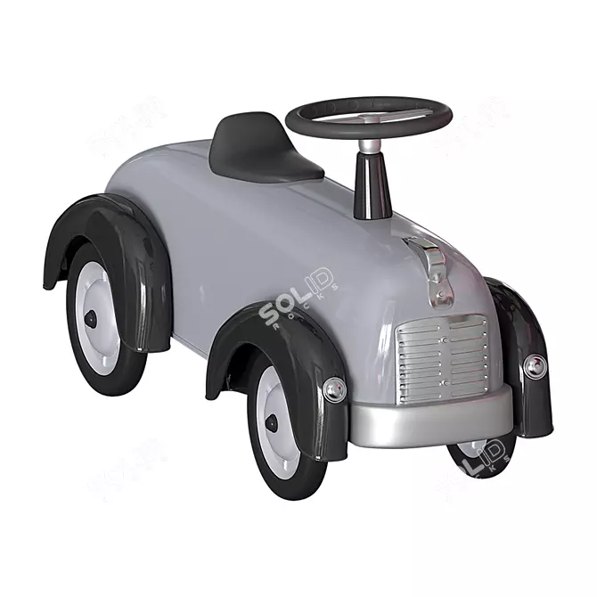 Baghera Speedster: Classic Pedal Car for Kids 3D model image 1