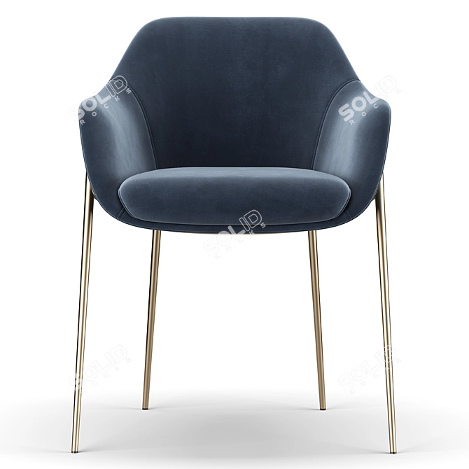 Marelli CHIA Chair: Stylish Seating Solution 3D model image 3