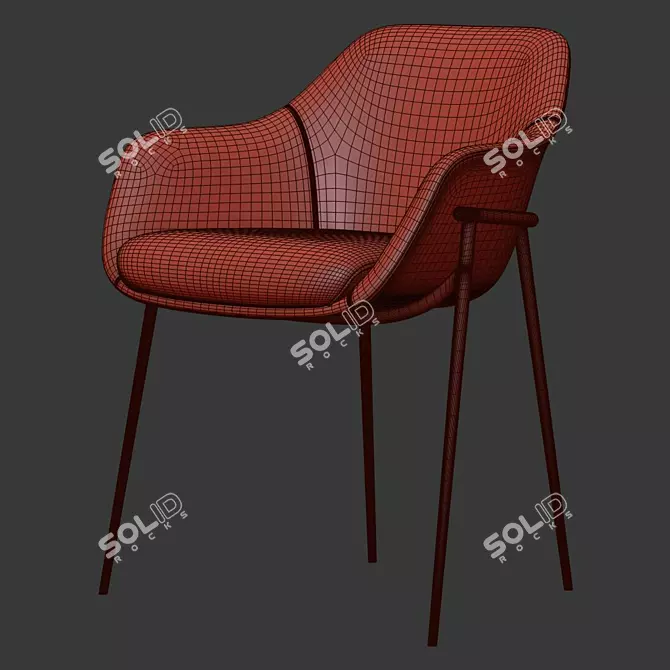 Marelli CHIA Chair: Stylish Seating Solution 3D model image 5