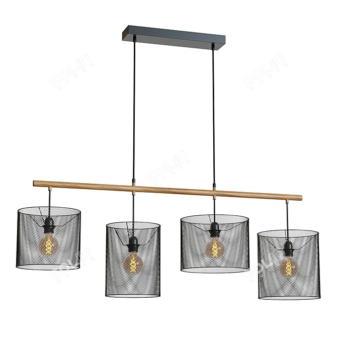 Modern Mesh Pendant Lamp 3D model image 2