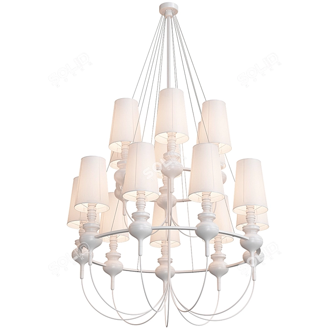 Elegant BLS Josephine Queen Chandelier 3D model image 2