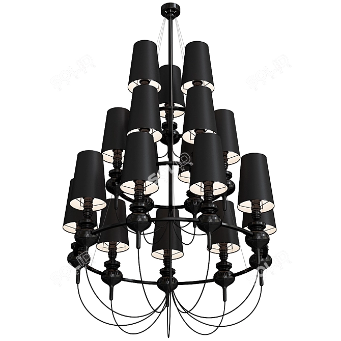 Elegant BLS Josephine Queen Chandelier 3D model image 3