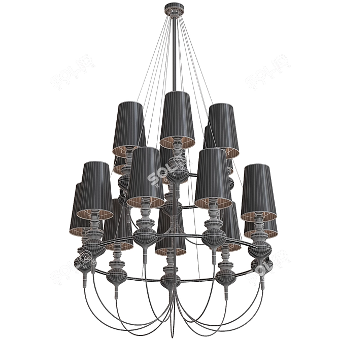 Elegant BLS Josephine Queen Chandelier 3D model image 4