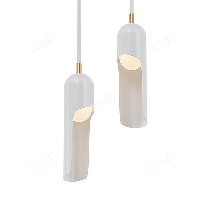 Vintage Paris Pendant Light 3D model image 1