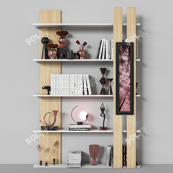 Modern 2015 Rack Design 3D model image 1