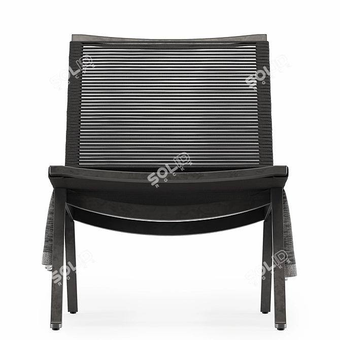 Modern Zenith Side Chair: Stylish Outdoor Seating 3D model image 4