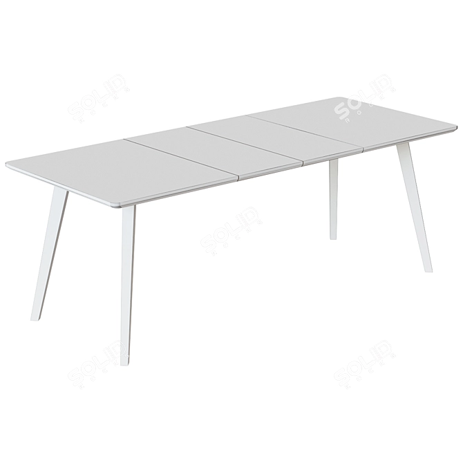 Modern Quatre Dining Table 3D model image 4