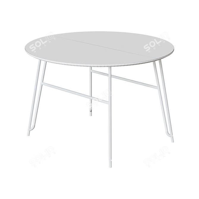 Modern Round Norfort Table 3D model image 2