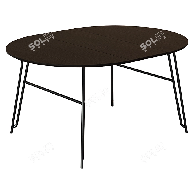 Modern Round Norfort Table 3D model image 3