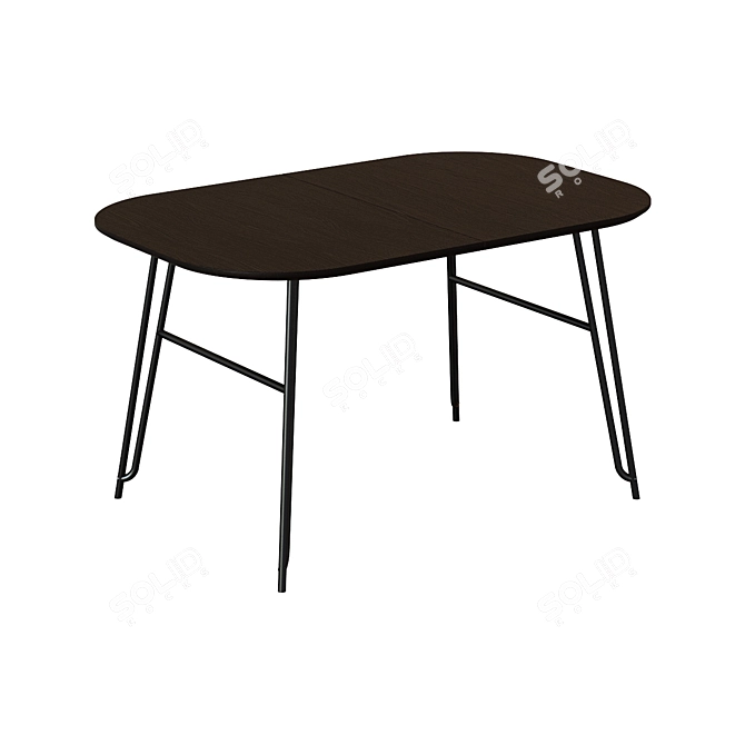 Norfort Extendable Table: Modern Fusion Design 3D model image 1