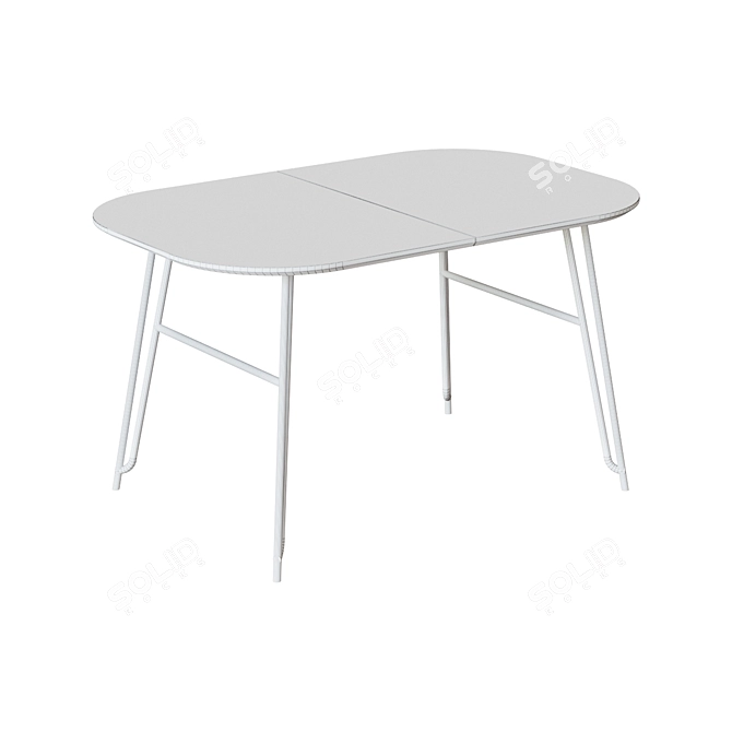 Norfort Extendable Table: Modern Fusion Design 3D model image 2