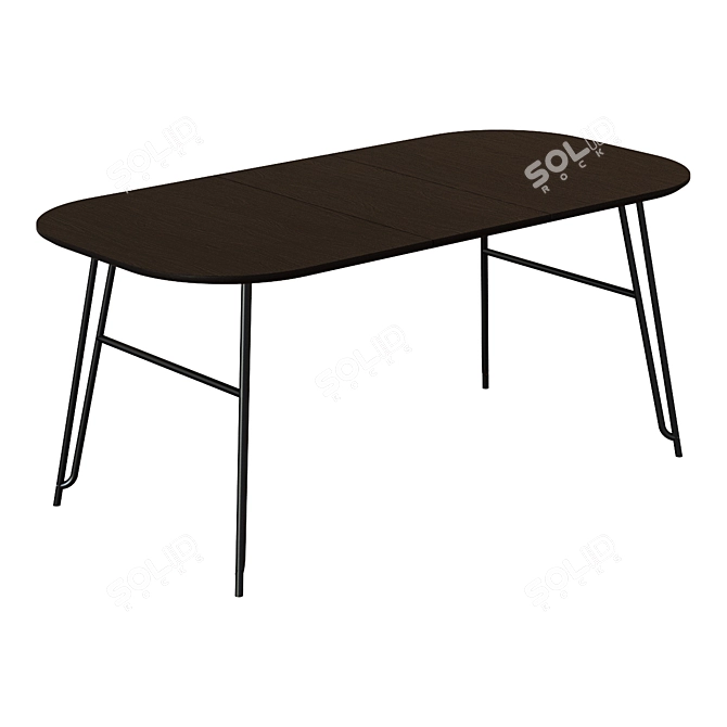 Norfort Extendable Table: Modern Fusion Design 3D model image 3