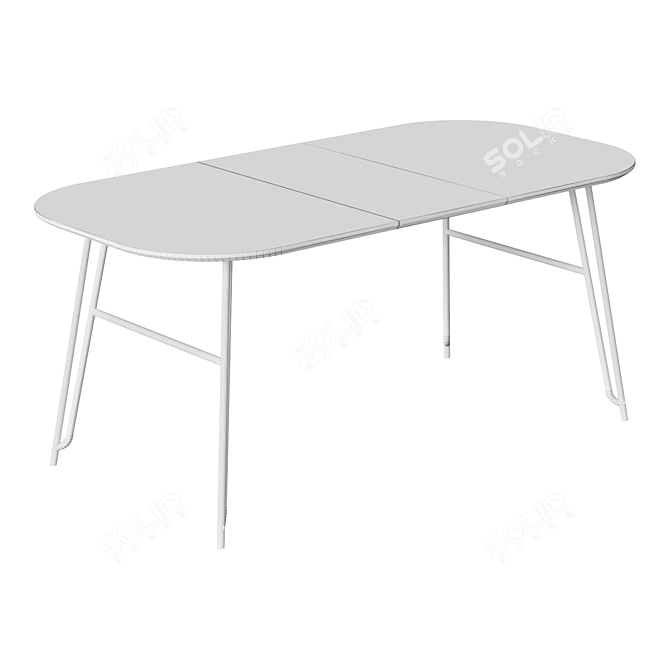 Norfort Extendable Table: Modern Fusion Design 3D model image 4