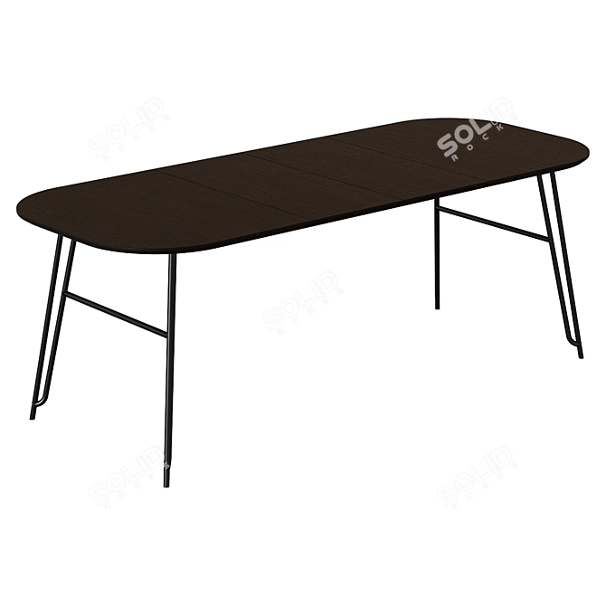 Norfort Extendable Table: Modern Fusion Design 3D model image 5